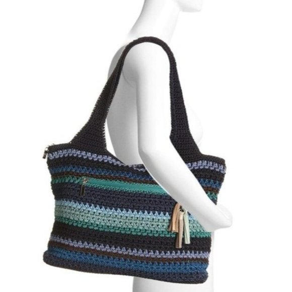 The Sak Bags The Sak Crochet Shoulder Bag Top Zip Double Handle